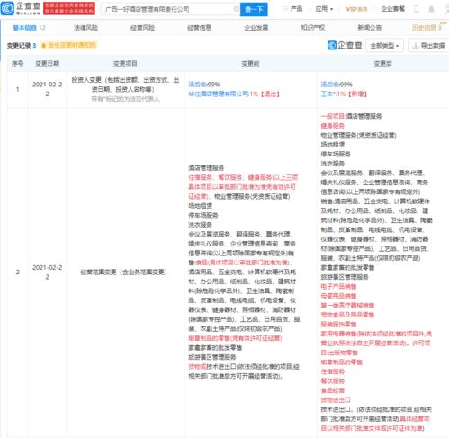 華住酒店集團退出廣西一好酒店管理，餐飲管理板塊調(diào)整引關(guān)注